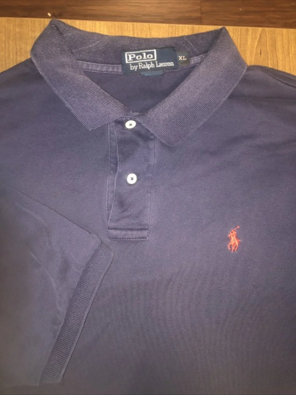 Polo Ralph Lauren Mens Golf Shirt Blue XL Polo Pony Dress Shirt Logo